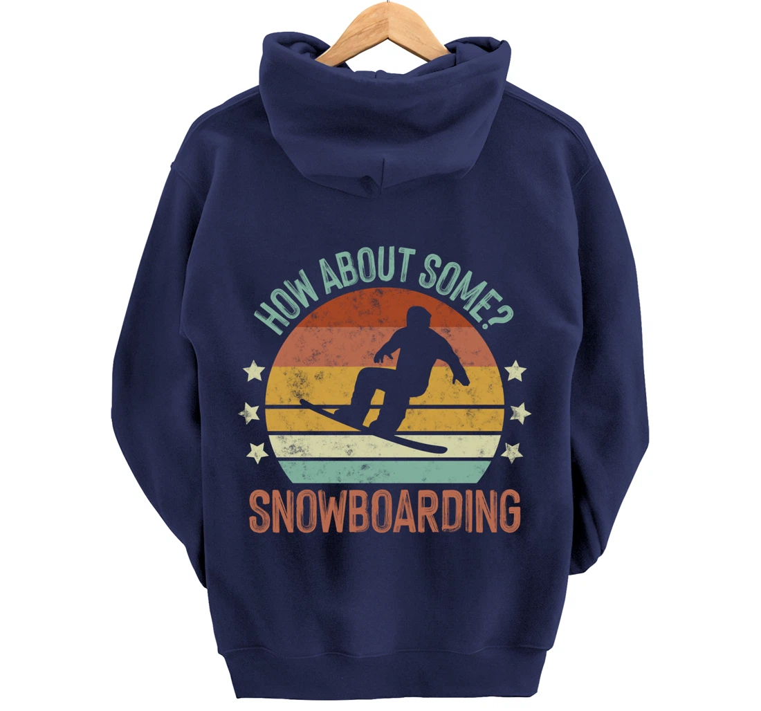 Snowboarding Is My Favorite Season Winter Ice Sports Retro Pullover Hoodie