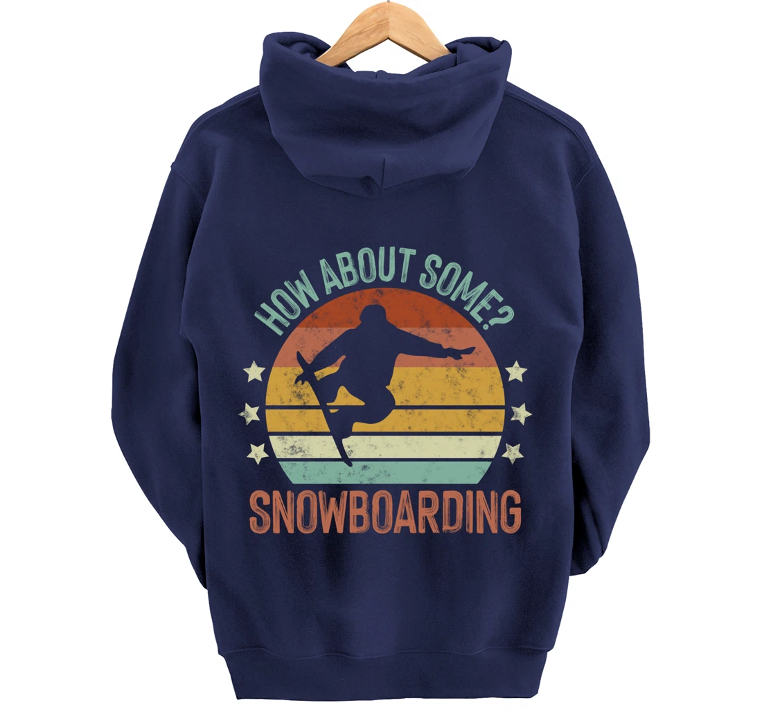 Snowboarding Is My Favorite Season Winter Ice Sports Retro Pullover Hoodie