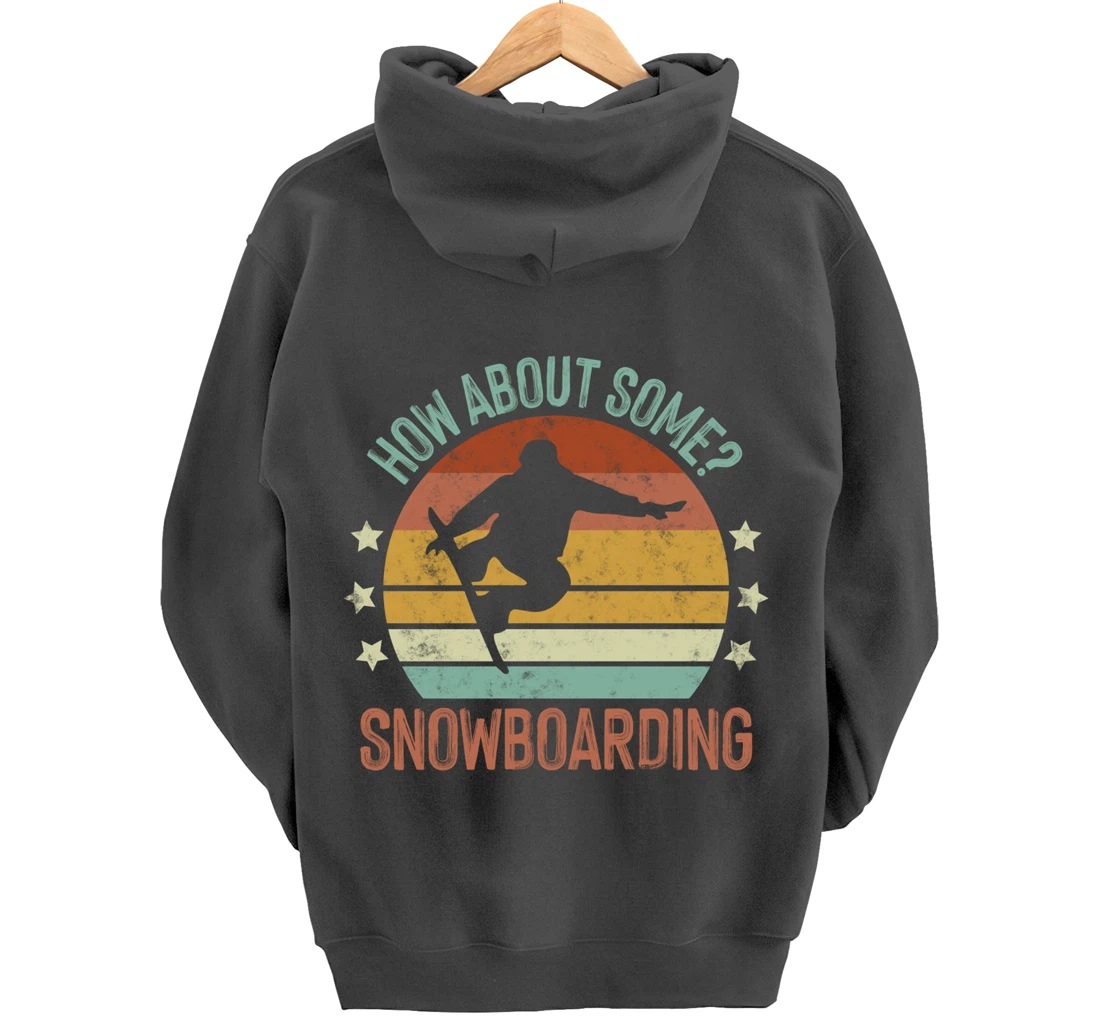 Snowboarding Is My Favorite Season Winter Ice Sports Retro Pullover Hoodie