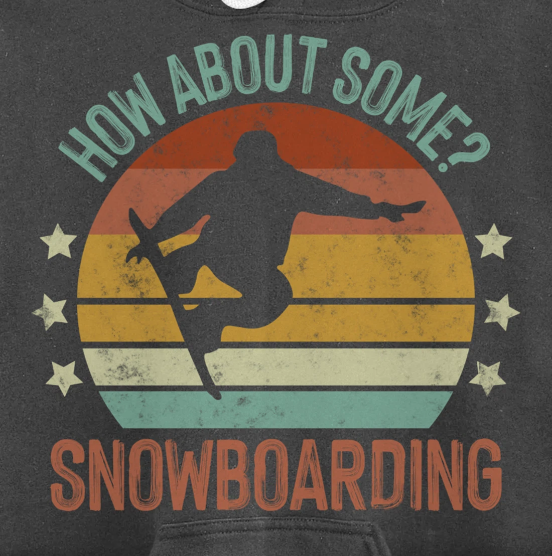 Snowboarding Is My Favorite Season Winter Ice Sports Retro Pullover Hoodie