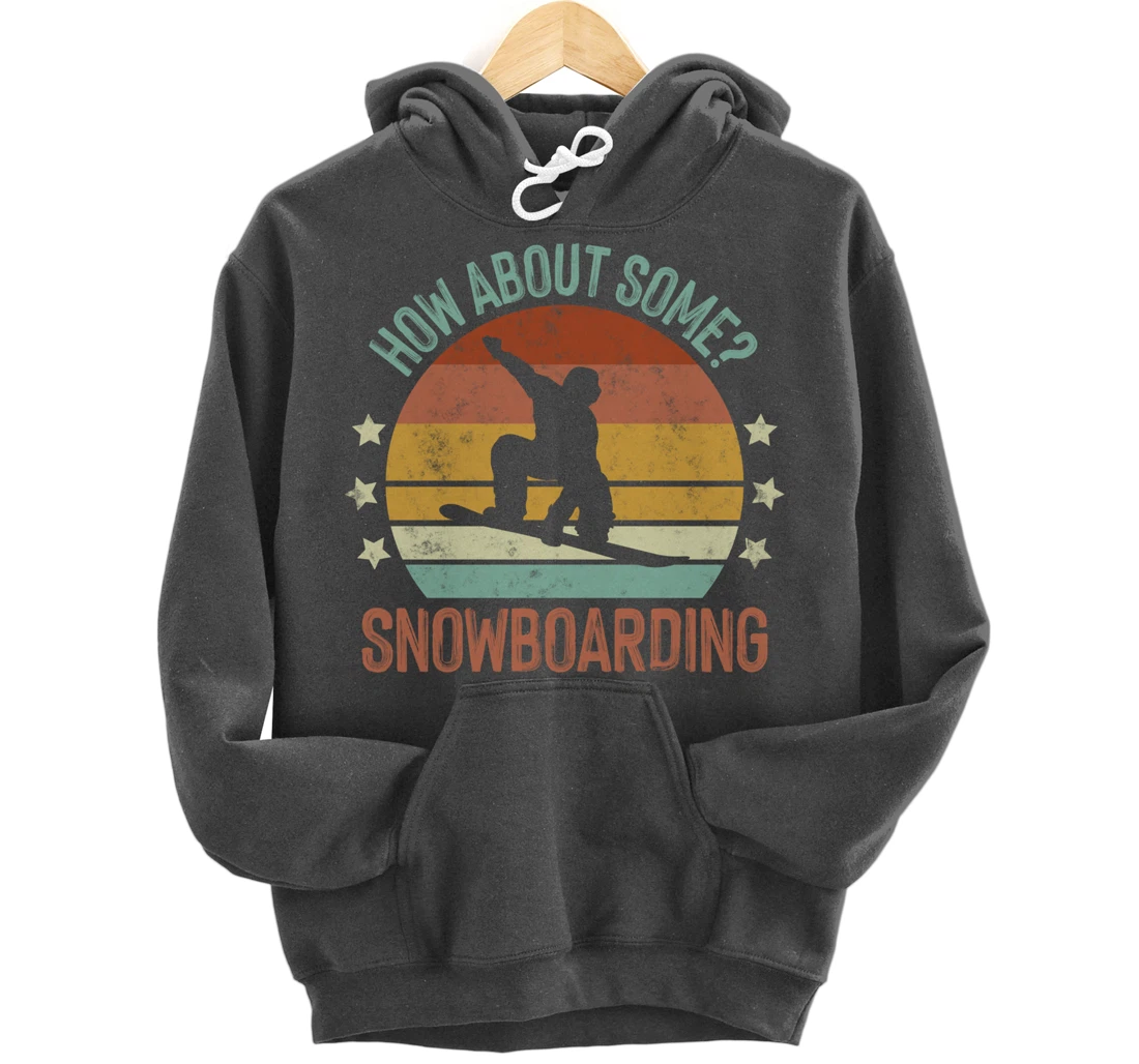 Snowboarding Is My Favorite Season Winter Ice Sports Retro Pullover Hoodie