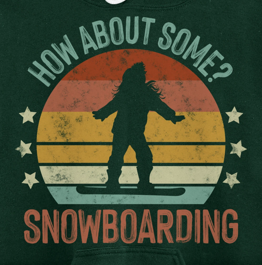 How About Some - Snowboarding Winter Sports Retro Vintage Pullover Hoodie