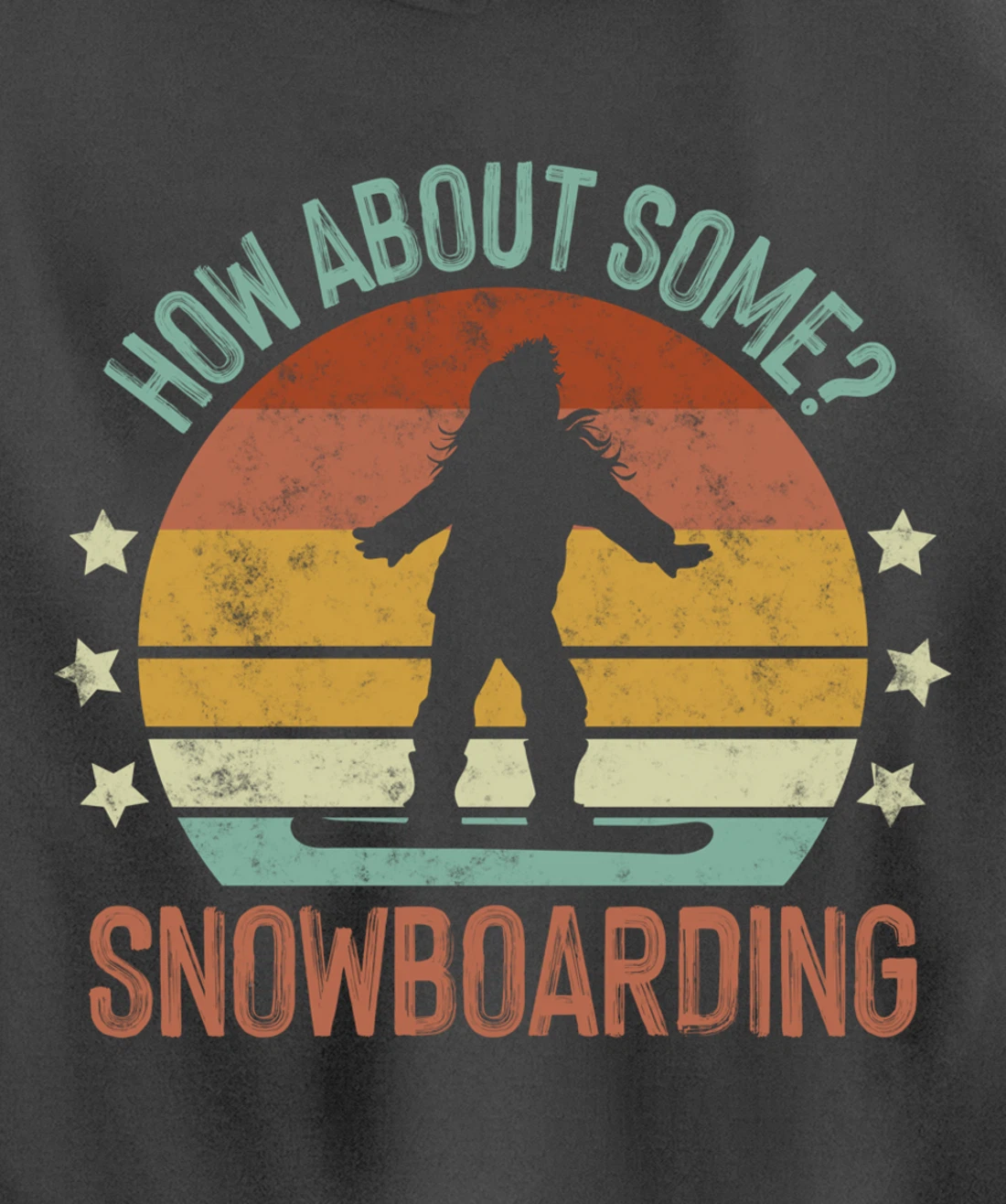 How About Some - Snowboarding Winter Sports Retro Vintage Pullover Hoodie