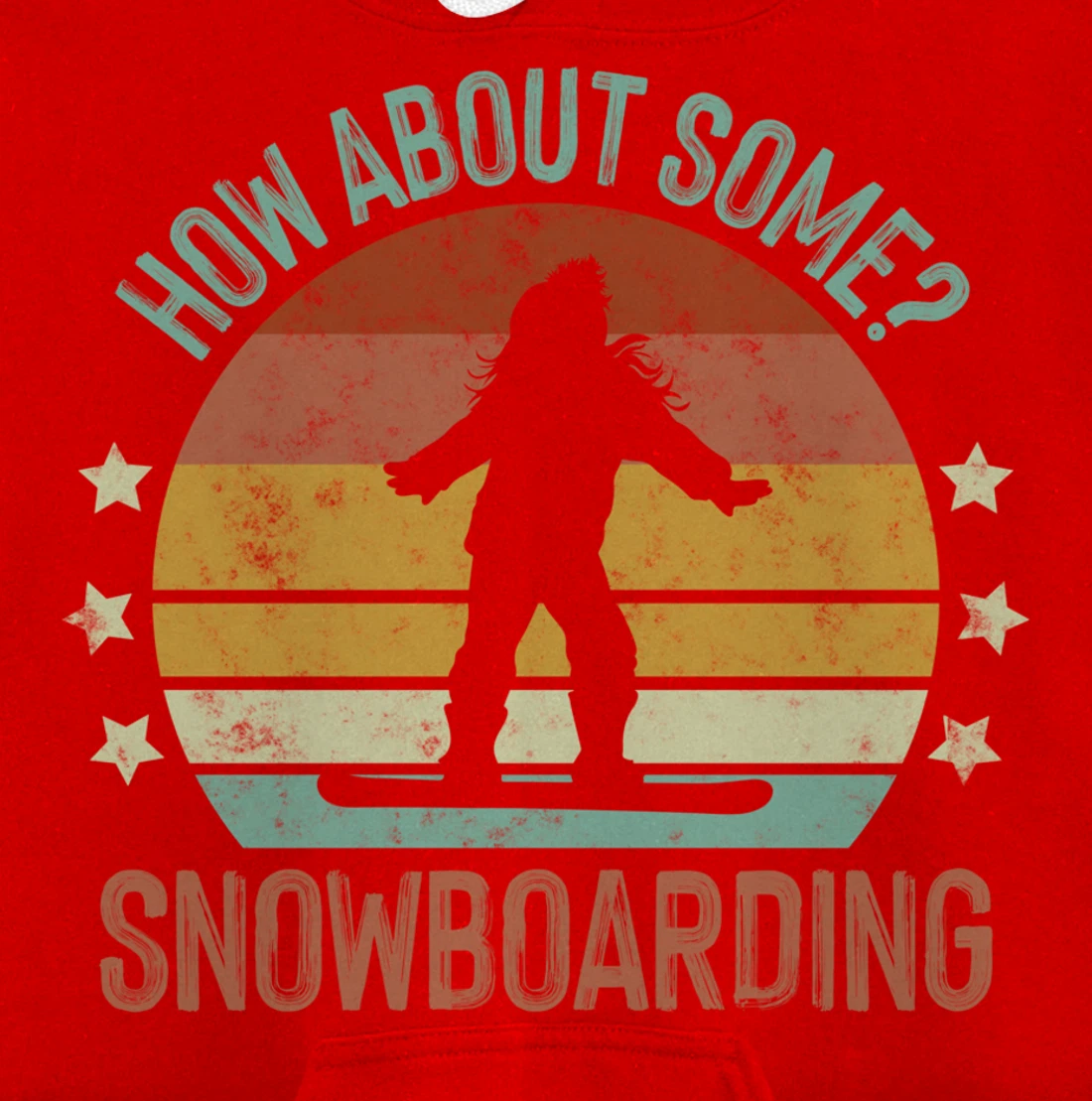 How About Some - Snowboarding Winter Sports Retro Vintage Pullover Hoodie