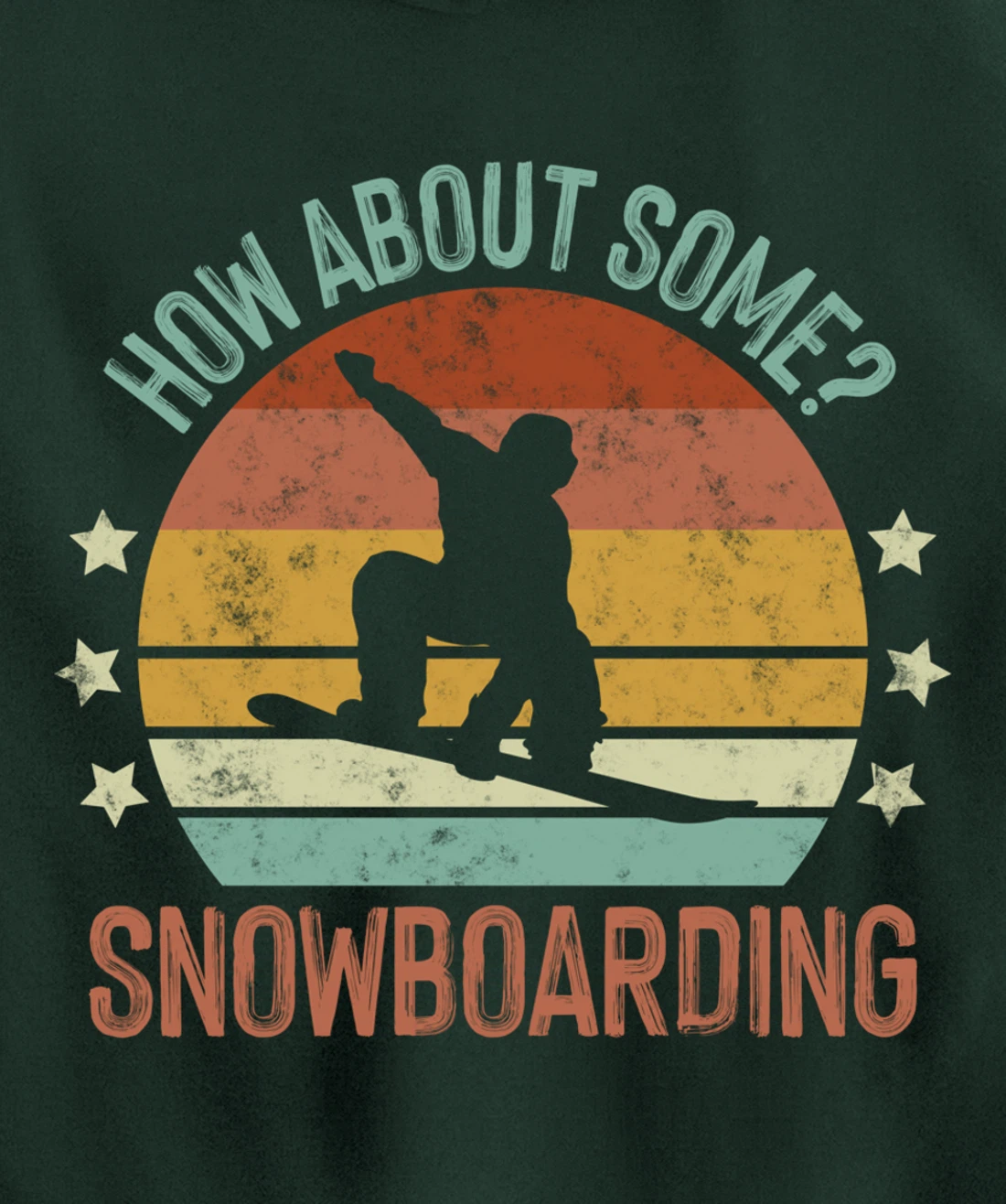 Snowboarding Is My Favorite Season Winter Ice Sports Retro Pullover Hoodie