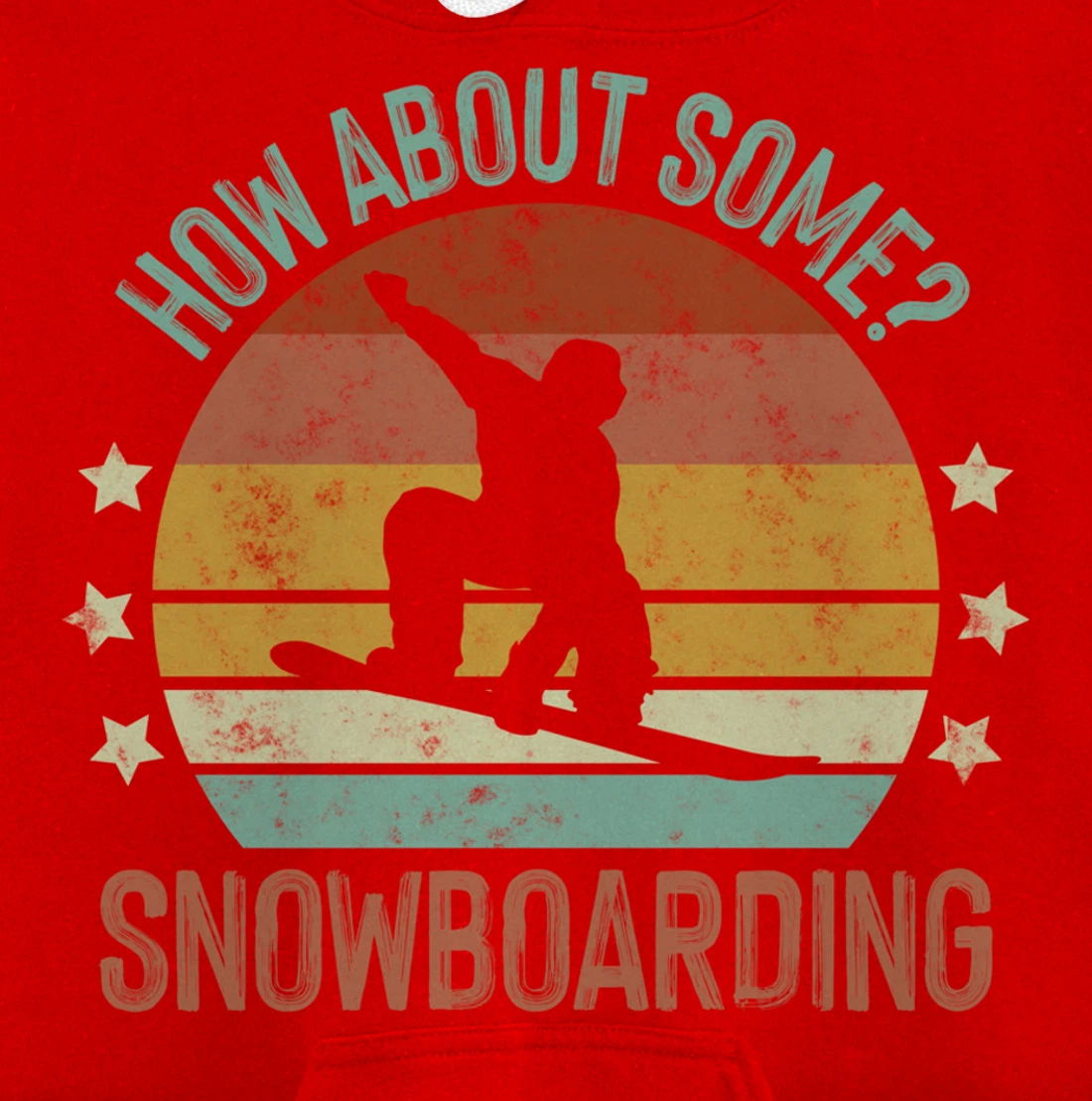 Snowboarding Is My Favorite Season Winter Ice Sports Retro Pullover Hoodie