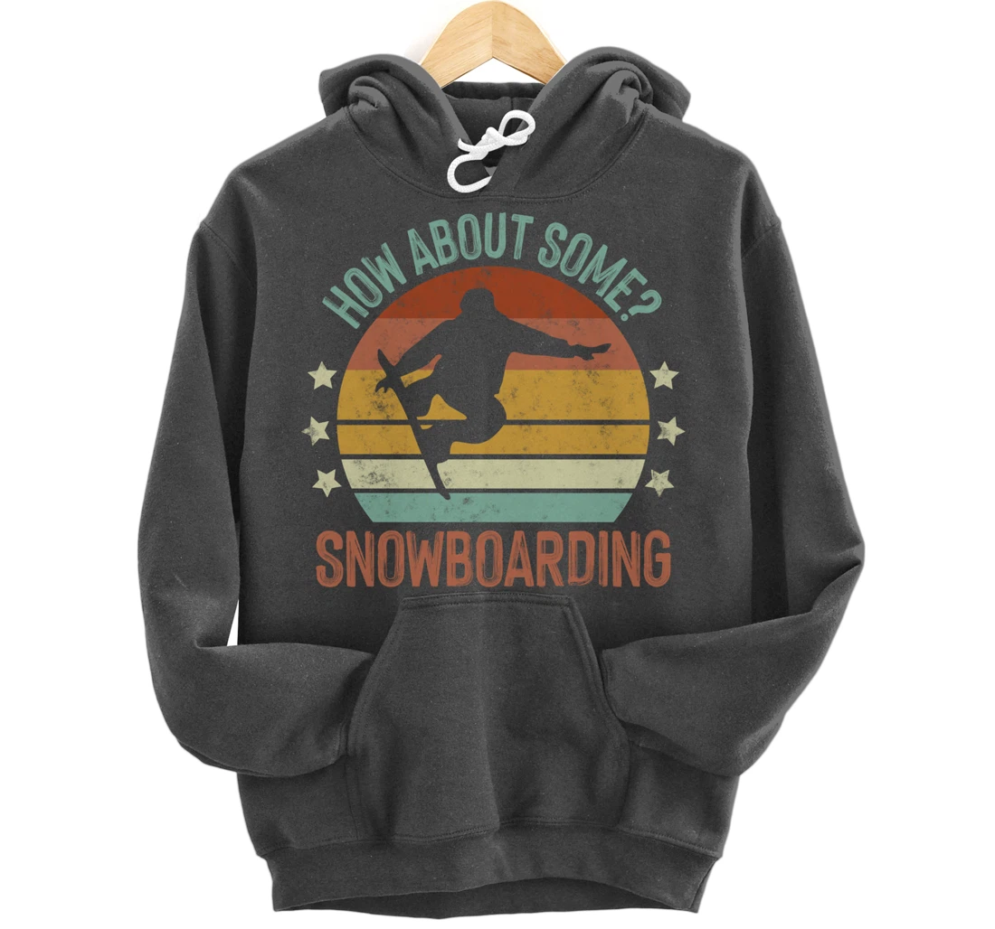 Snowboarding Is My Favorite Season Winter Ice Sports Retro Pullover Hoodie