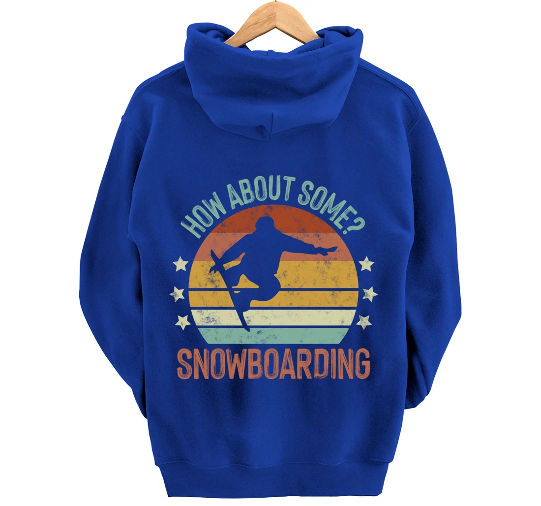 Snowboarding Is My Favorite Season Winter Ice Sports Retro Pullover Hoodie
