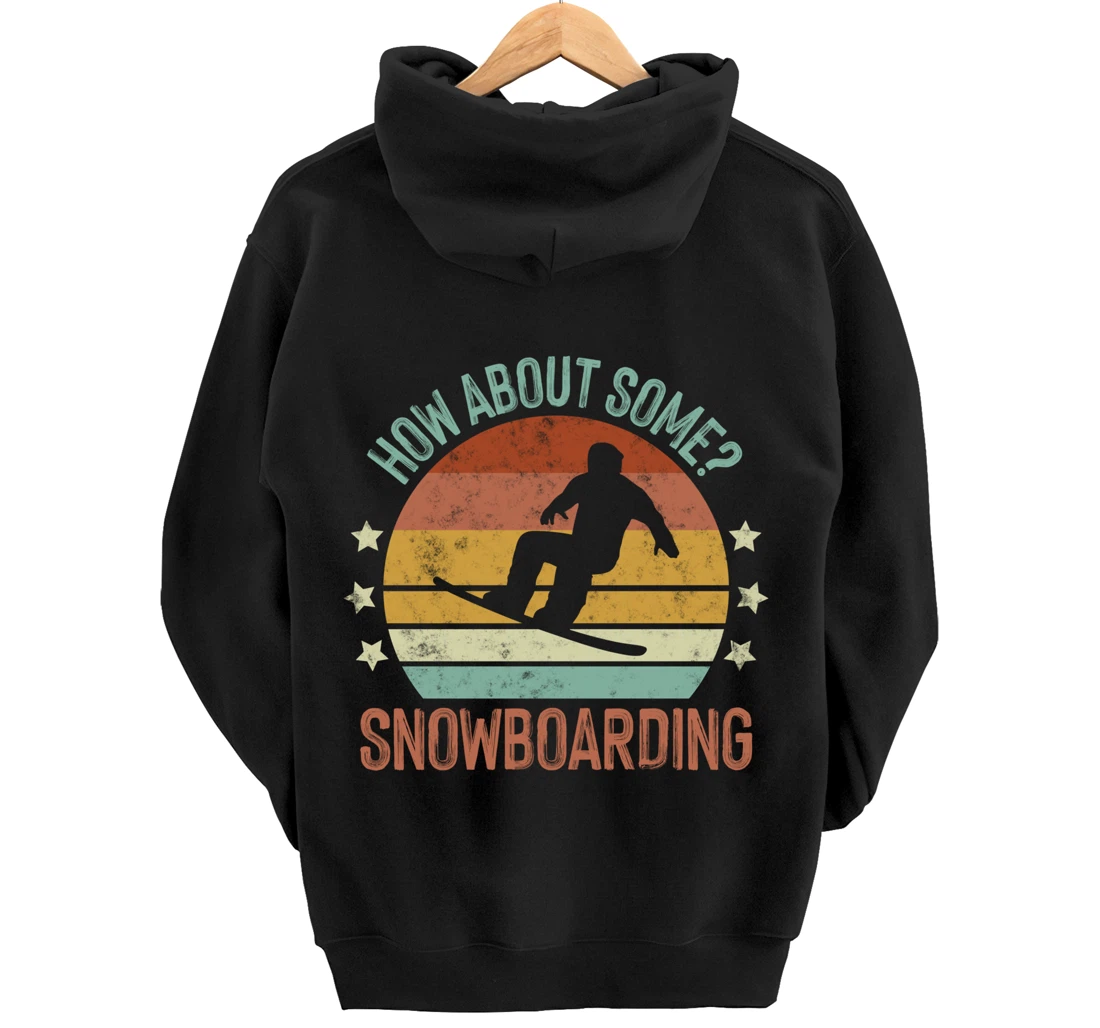 Snowboarding Is My Favorite Season Winter Ice Sports Retro Pullover Hoodie