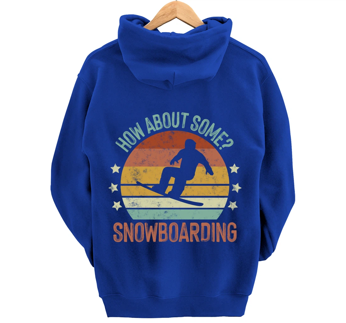 Snowboarding Is My Favorite Season Winter Ice Sports Retro Pullover Hoodie