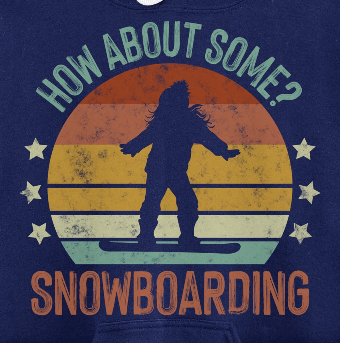 How About Some - Snowboarding Winter Sports Retro Vintage Pullover Hoodie