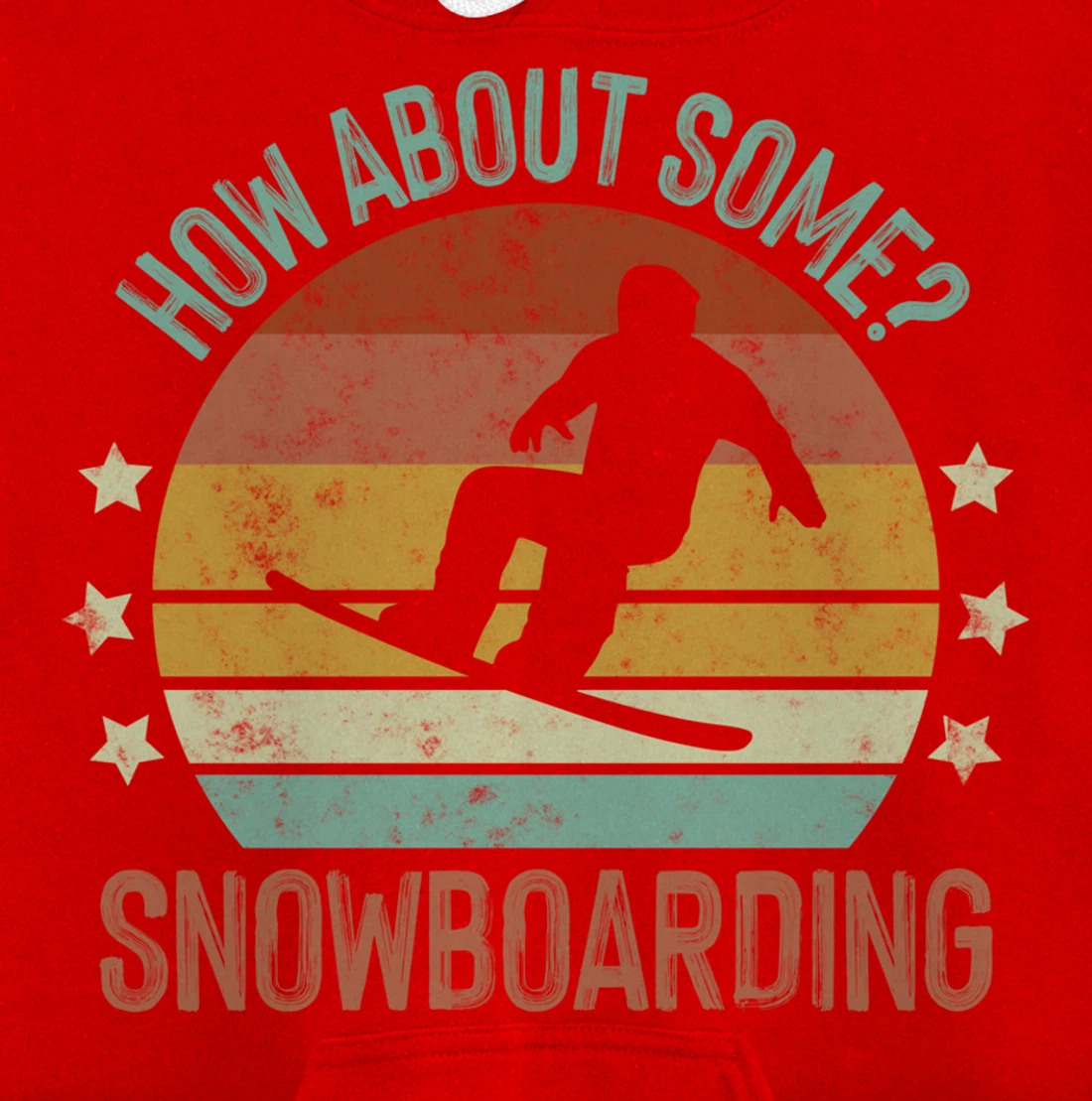 Snowboarding Is My Favorite Season Winter Ice Sports Retro Pullover Hoodie