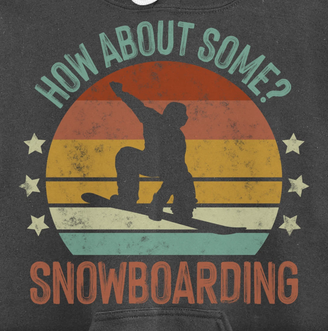 Snowboarding Is My Favorite Season Winter Ice Sports Retro Pullover Hoodie