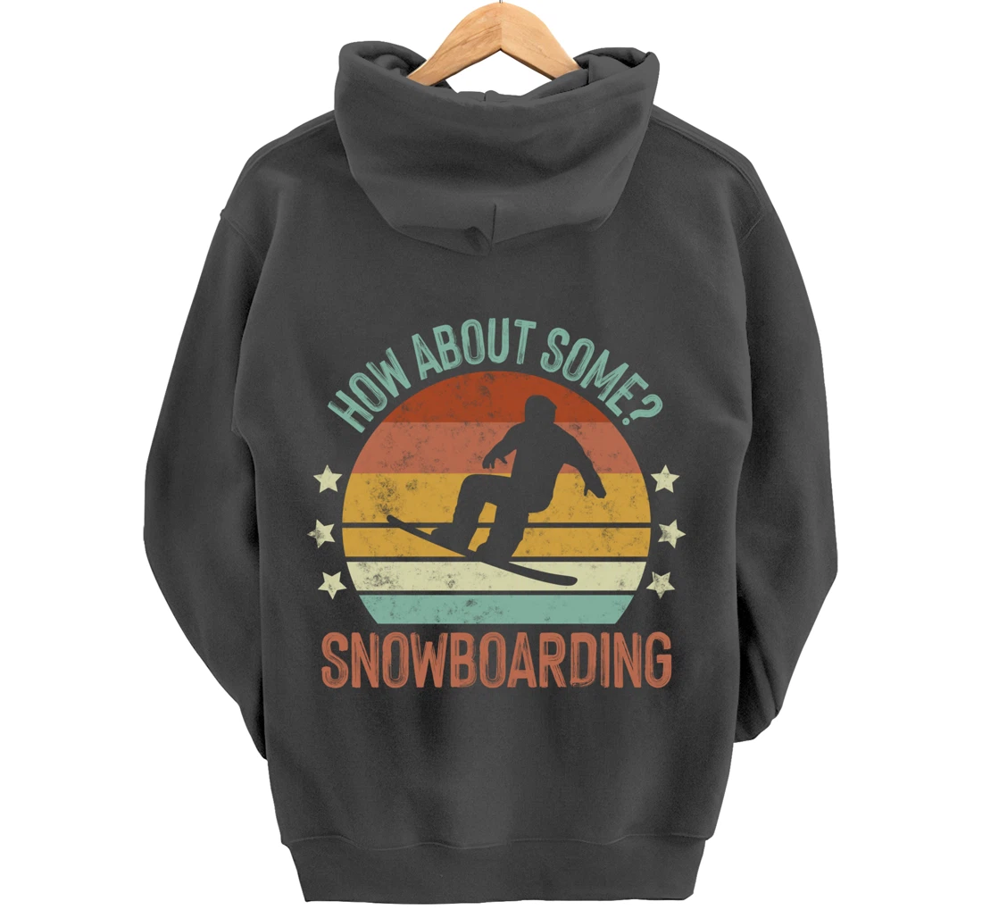 Snowboarding Is My Favorite Season Winter Ice Sports Retro Pullover Hoodie