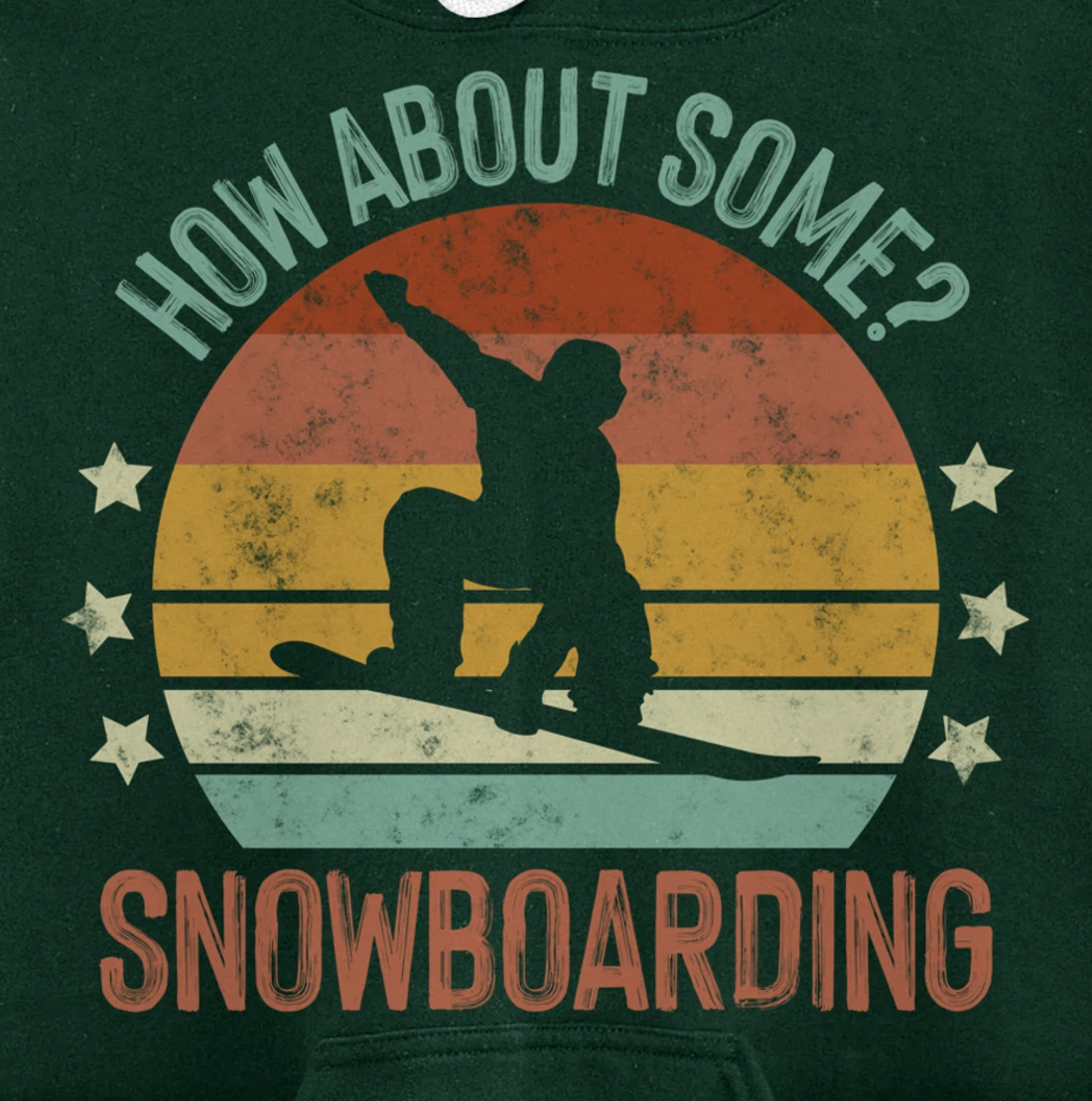 Snowboarding Is My Favorite Season Winter Ice Sports Retro Pullover Hoodie