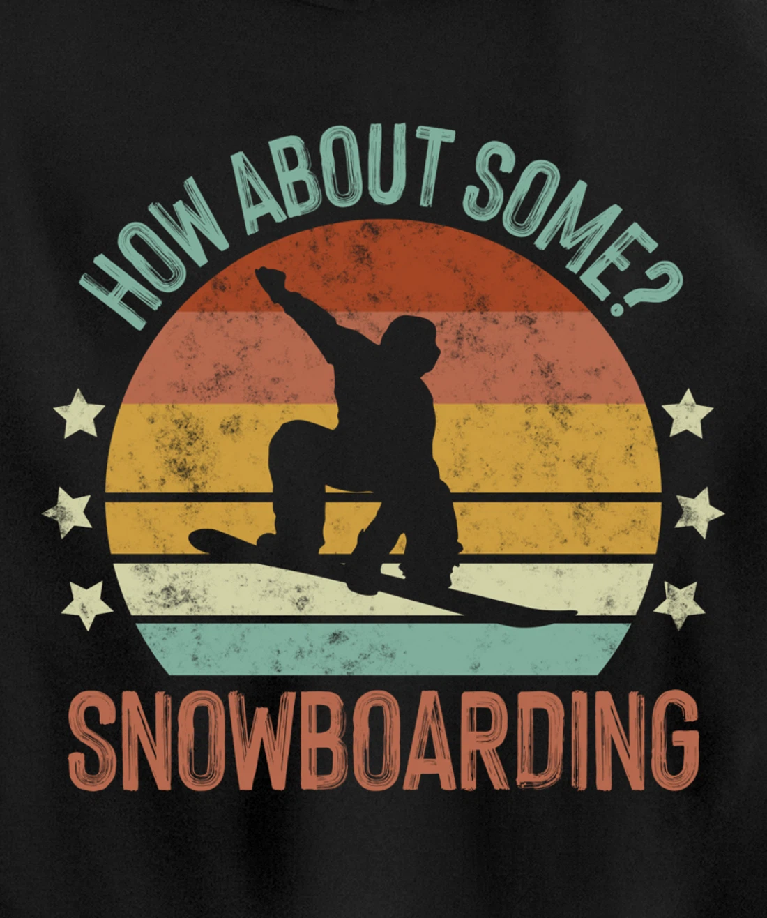 Snowboarding Is My Favorite Season Winter Ice Sports Retro Pullover Hoodie