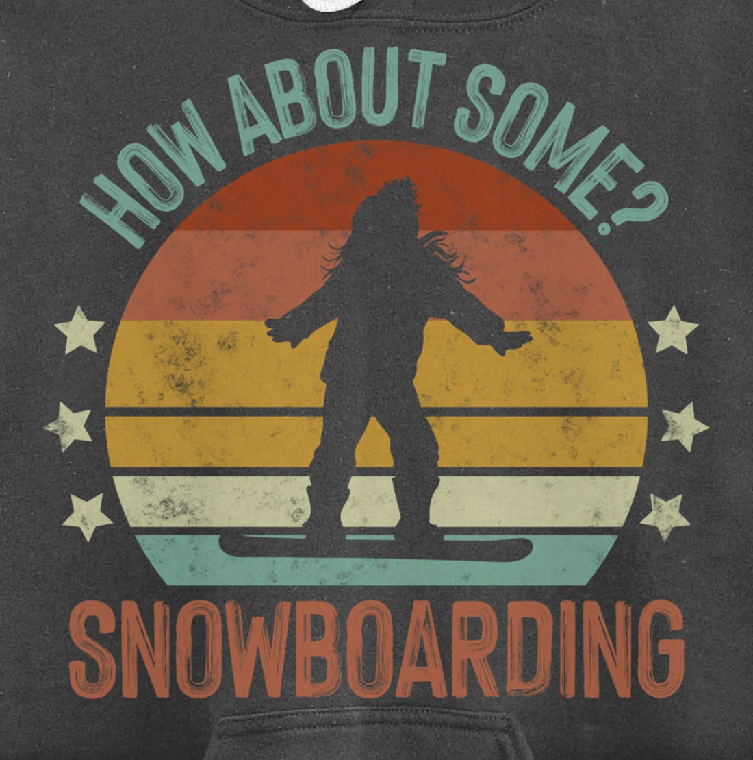 How About Some - Snowboarding Winter Sports Retro Vintage Pullover Hoodie