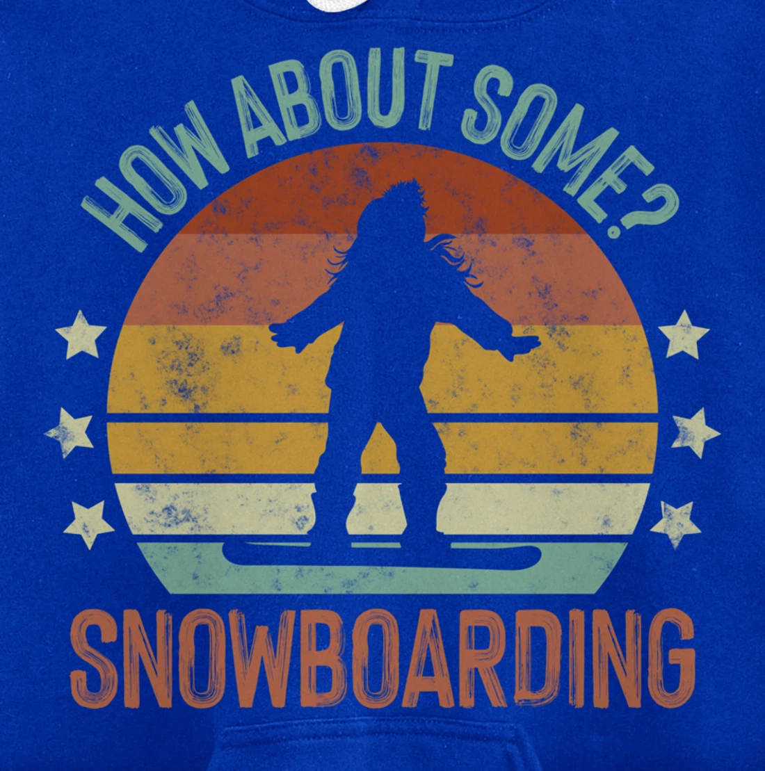 How About Some - Snowboarding Winter Sports Retro Vintage Pullover Hoodie