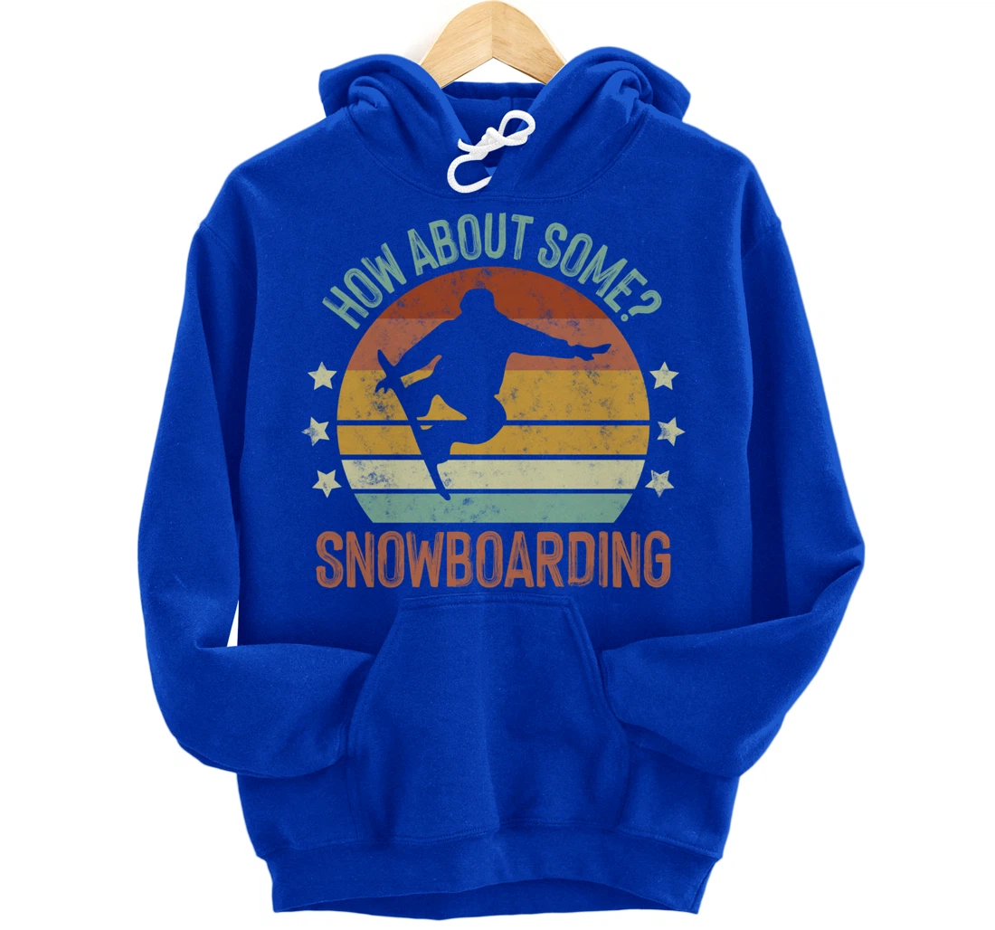 Snowboarding Is My Favorite Season Winter Ice Sports Retro Pullover Hoodie