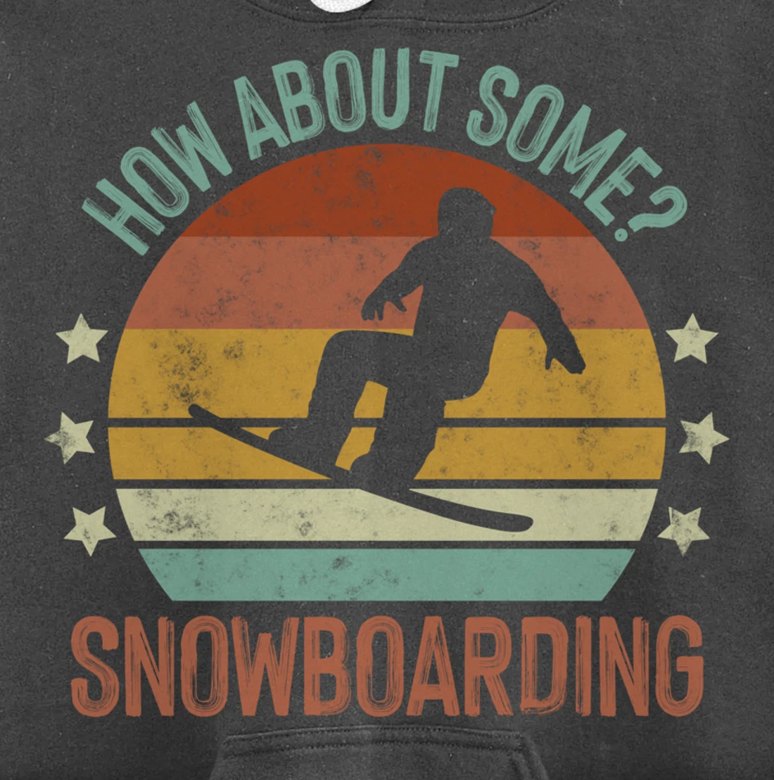 Snowboarding Is My Favorite Season Winter Ice Sports Retro Pullover Hoodie