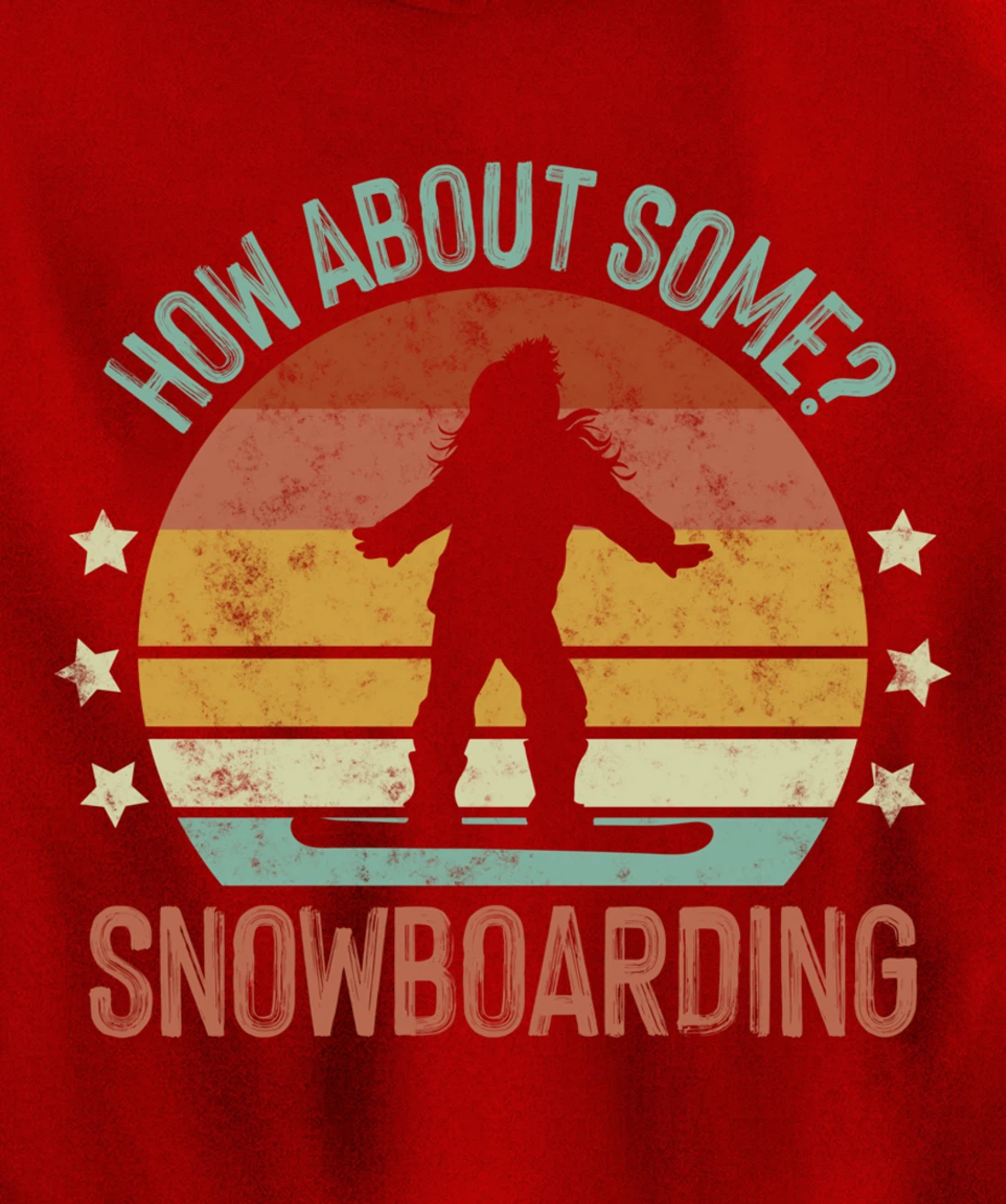 How About Some - Snowboarding Winter Sports Retro Vintage Pullover Hoodie