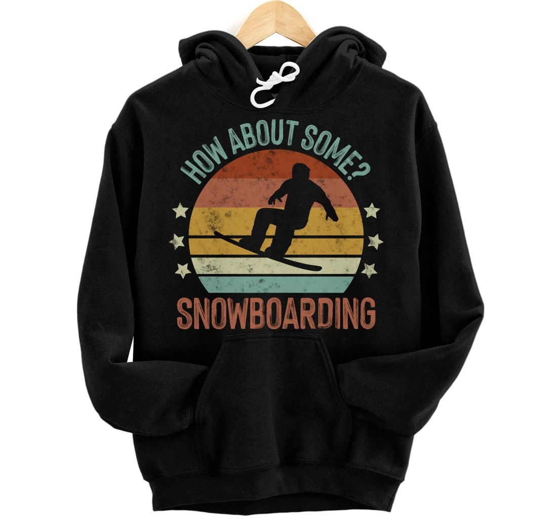 Snowboarding Is My Favorite Season Winter Ice Sports Retro Pullover Hoodie