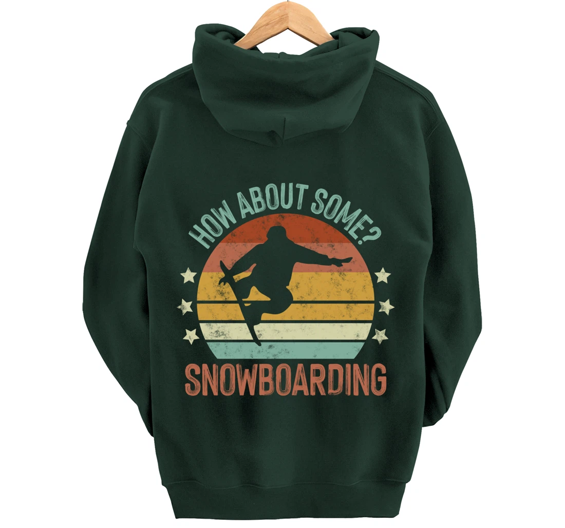 Snowboarding Is My Favorite Season Winter Ice Sports Retro Pullover Hoodie