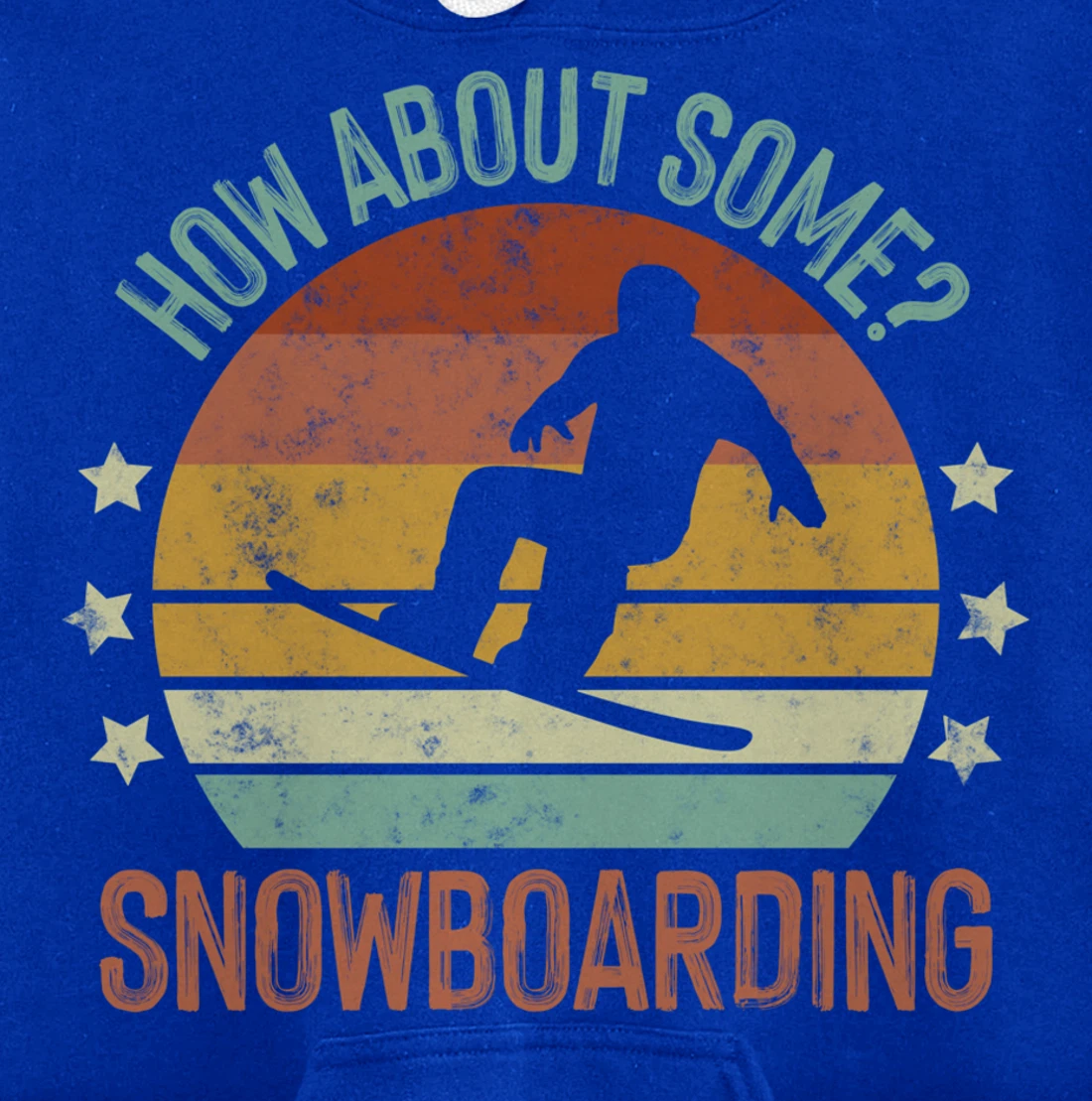 Snowboarding Is My Favorite Season Winter Ice Sports Retro Pullover Hoodie