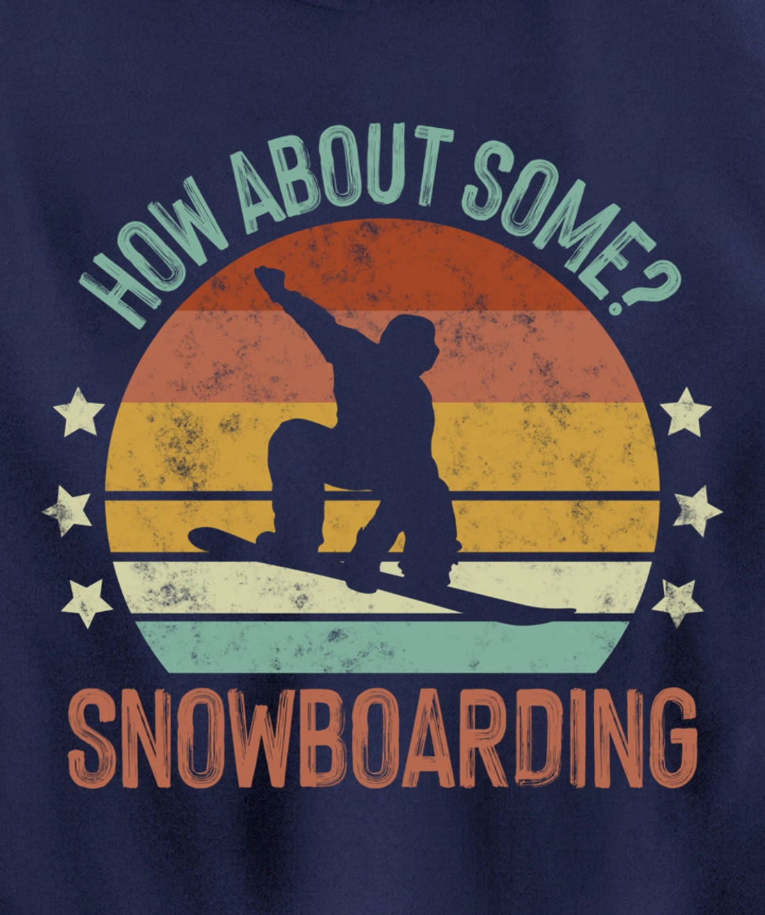Snowboarding Is My Favorite Season Winter Ice Sports Retro Pullover Hoodie