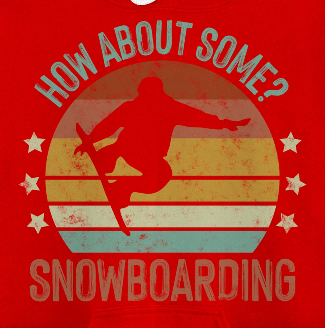 Snowboarding Is My Favorite Season Winter Ice Sports Retro Pullover Hoodie