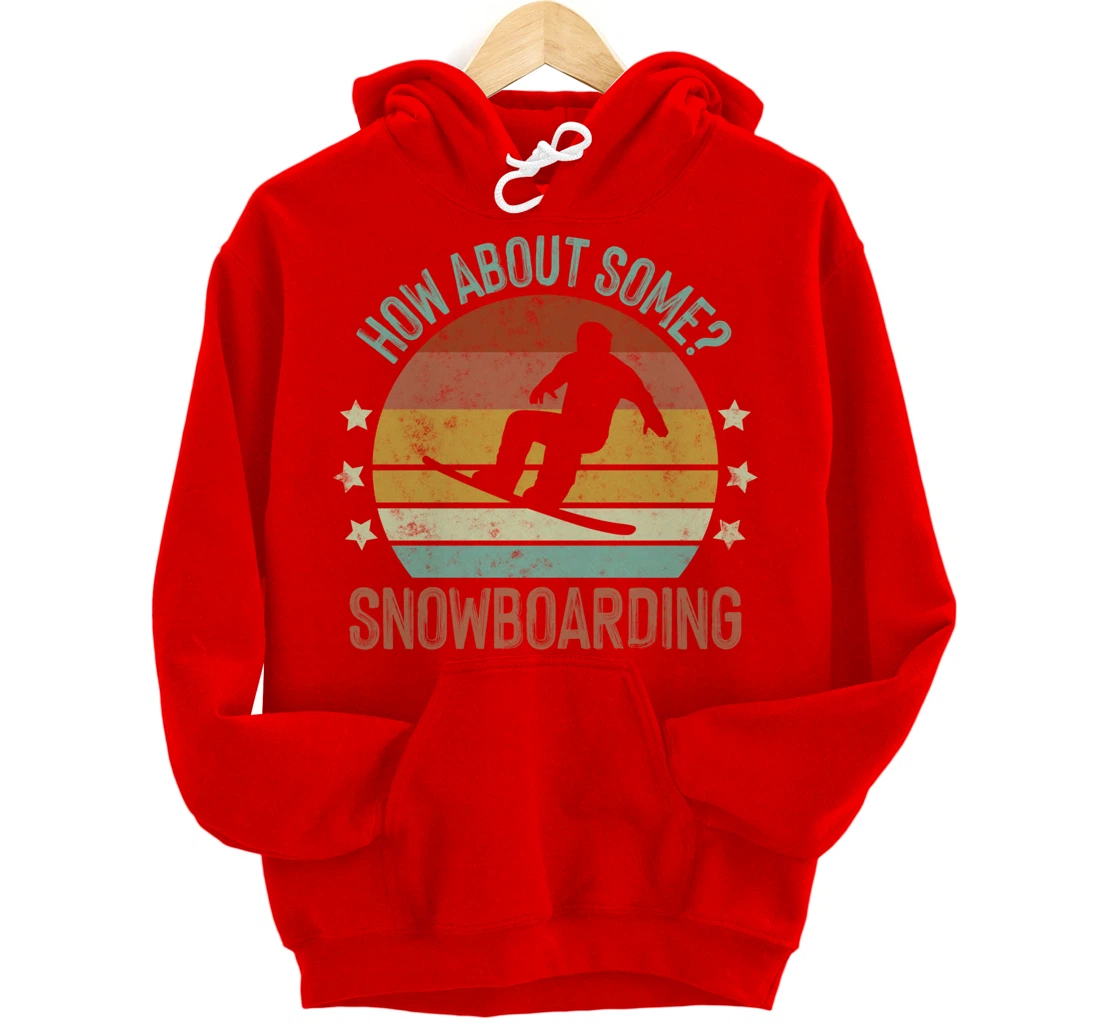 Snowboarding Is My Favorite Season Winter Ice Sports Retro Pullover Hoodie