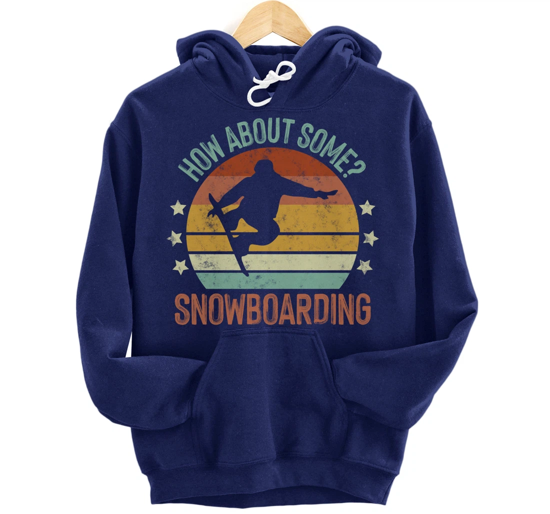 Snowboarding Is My Favorite Season Winter Ice Sports Retro Pullover Hoodie