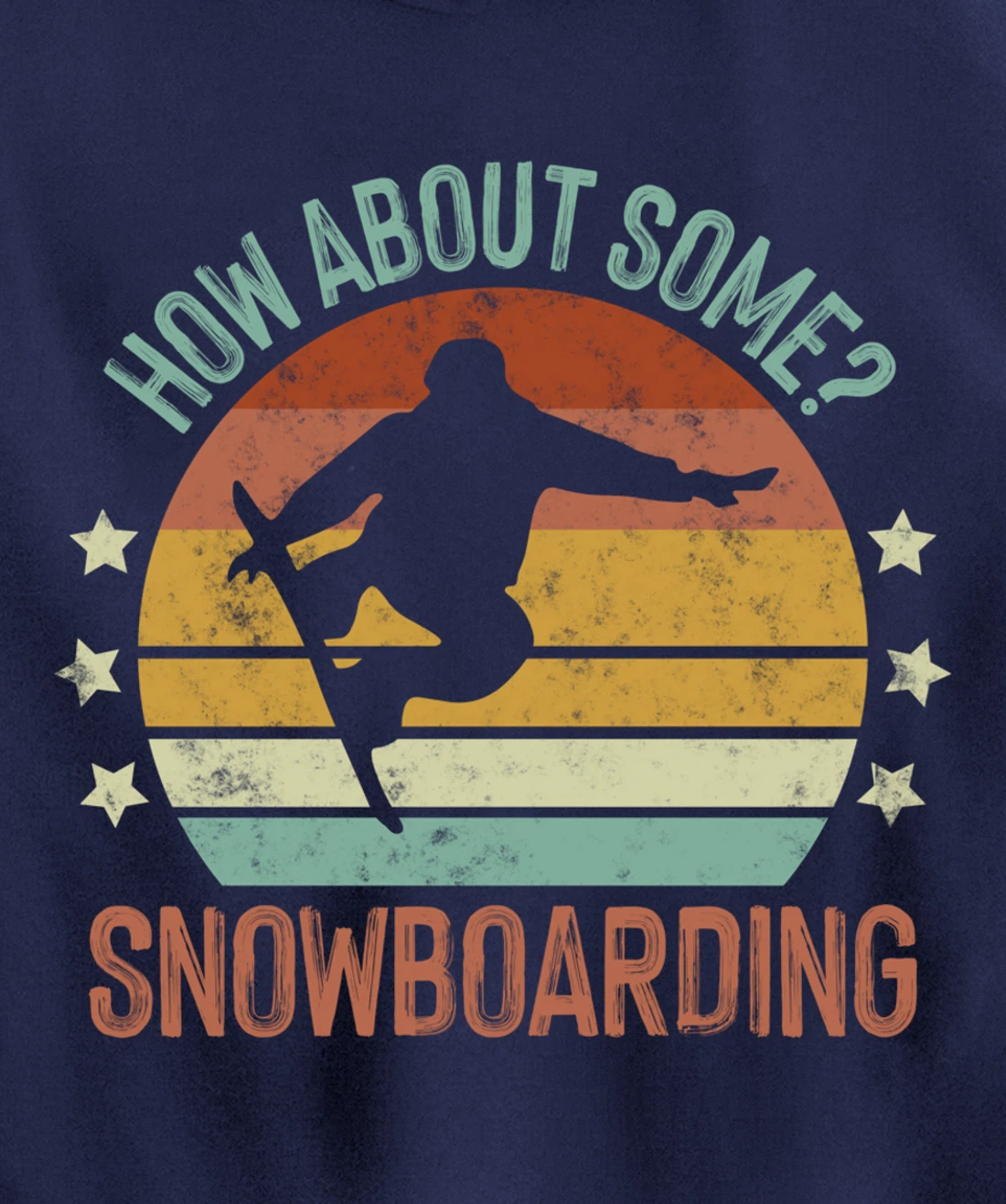Snowboarding Is My Favorite Season Winter Ice Sports Retro Pullover Hoodie