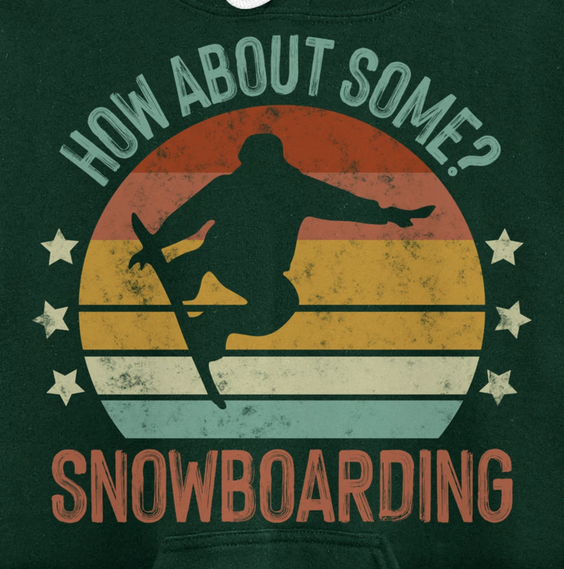 Snowboarding Is My Favorite Season Winter Ice Sports Retro Pullover Hoodie