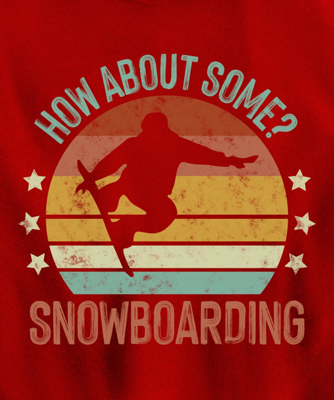 Snowboarding Is My Favorite Season Winter Ice Sports Retro Pullover Hoodie