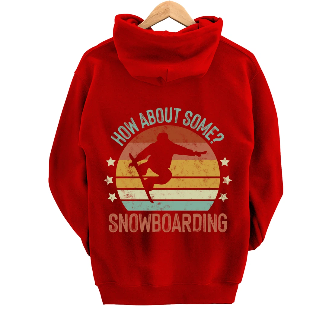 Snowboarding Is My Favorite Season Winter Ice Sports Retro Pullover Hoodie