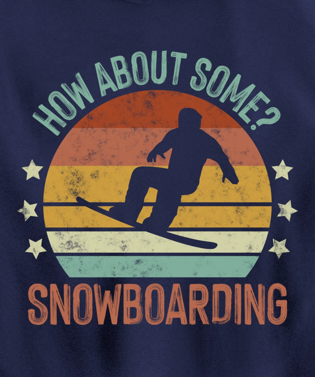 Snowboarding Is My Favorite Season Winter Ice Sports Retro Pullover Hoodie
