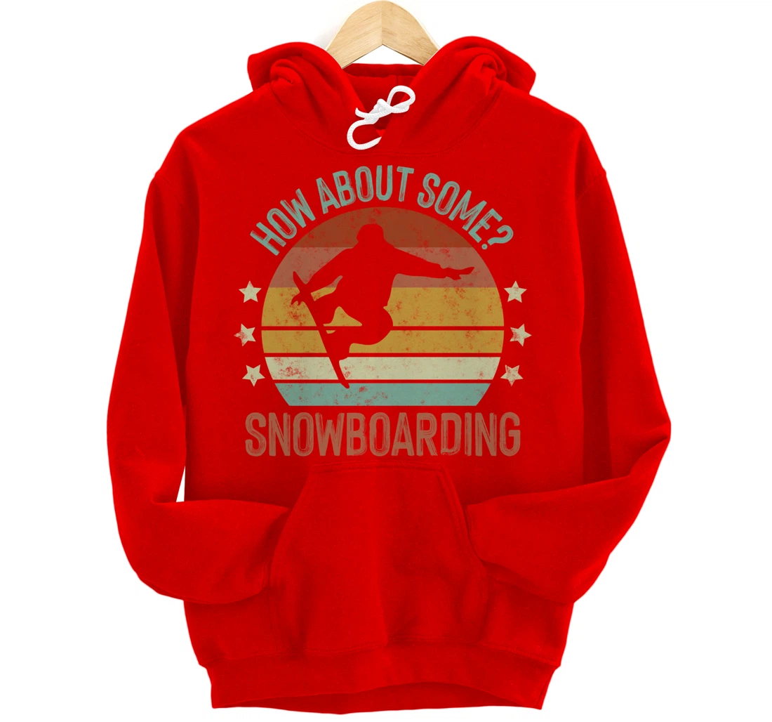 Snowboarding Is My Favorite Season Winter Ice Sports Retro Pullover Hoodie