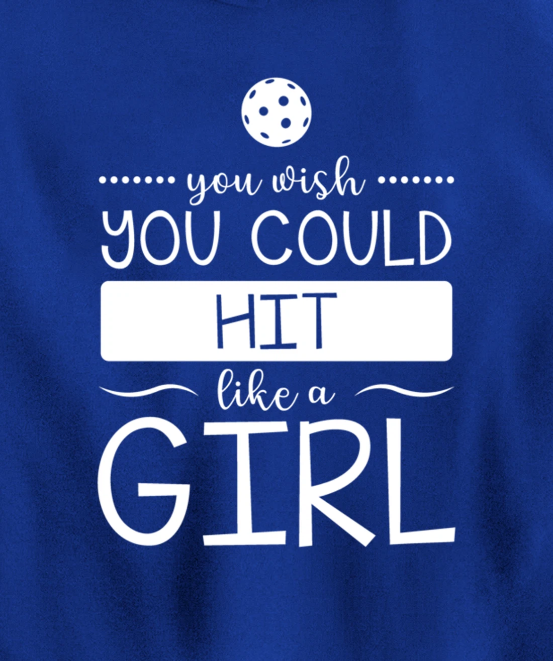 Girls Pickleball Hit Like a Girl Paddleball Dinking Sport Pullover Hoodie