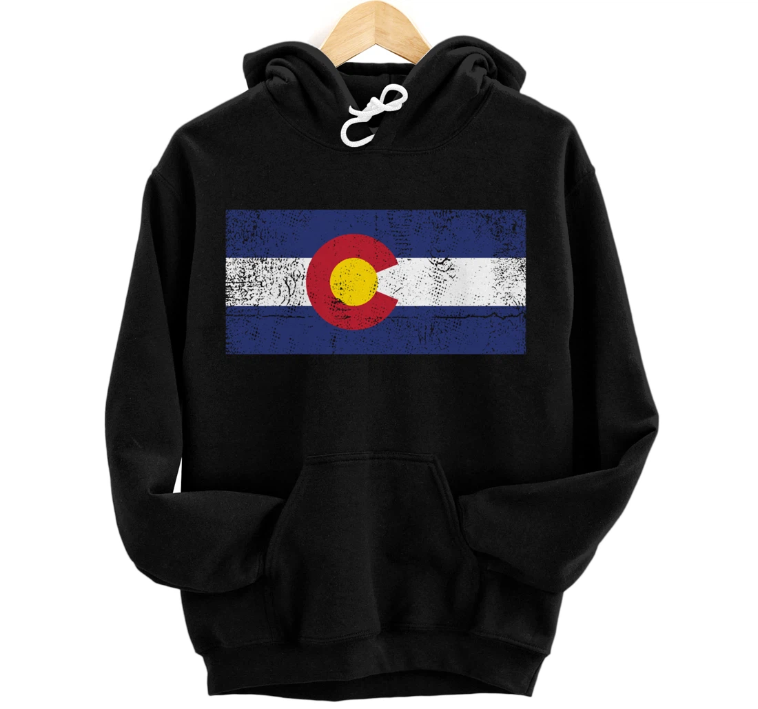 Colorado Flag Mountain State USA America Patriot Home Denver Pullover Hoodie