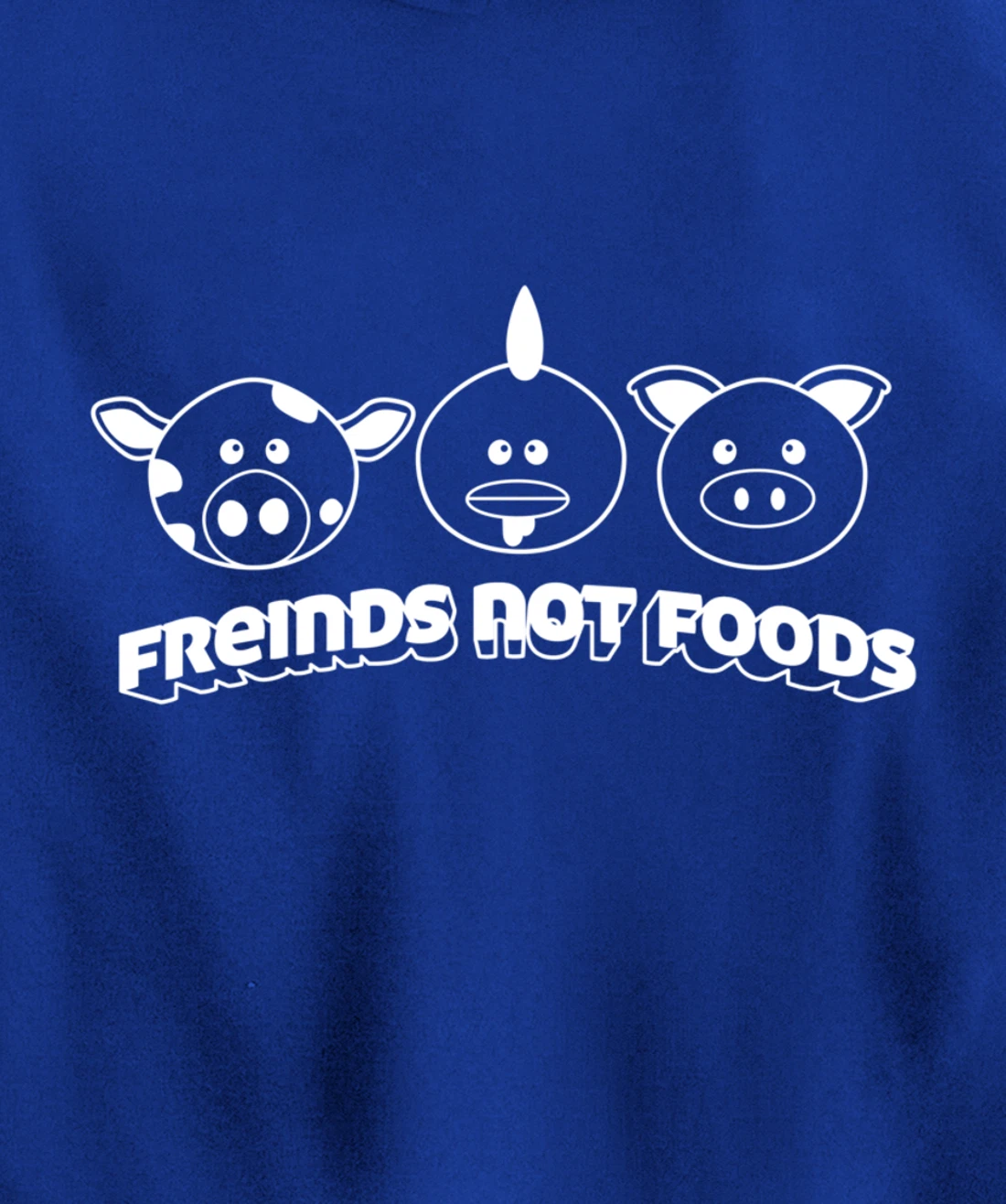Friends Not Food Animal Rights Cow Pig Chicken Pullover Hoodie