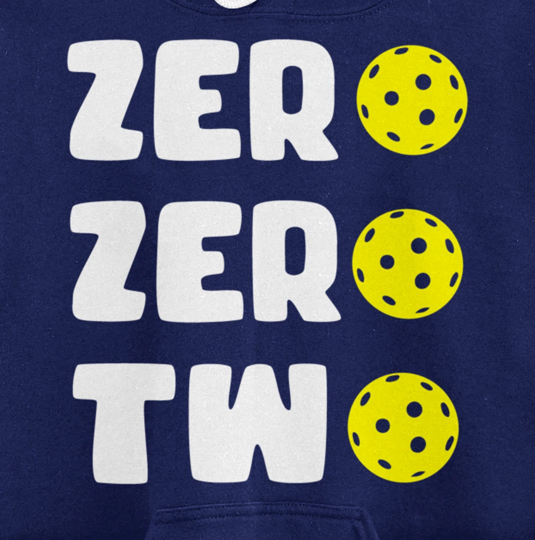 Zero Zero Two 002 Pickleball Dinking Paddleball Sport Lover Pullover Hoodie