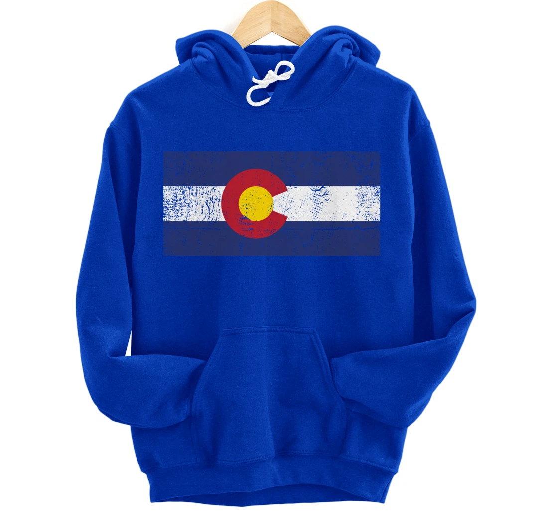 Colorado Flag Mountain State USA America Patriot Home Denver Pullover Hoodie