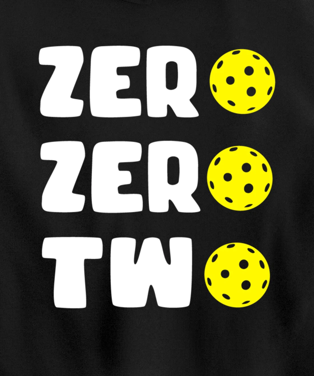Zero Zero Two 002 Pickleball Dinking Paddleball Sport Lover Pullover Hoodie