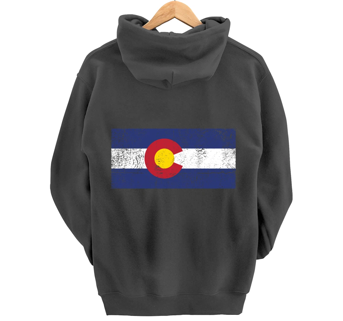 Colorado Flag Mountain State USA America Patriot Home Denver Pullover Hoodie