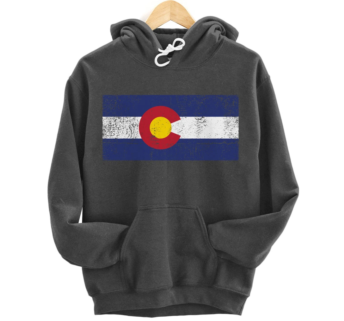 Colorado Flag Mountain State USA America Patriot Home Denver Pullover Hoodie