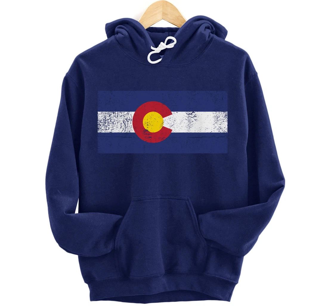 Colorado Flag Mountain State USA America Patriot Home Denver Pullover Hoodie