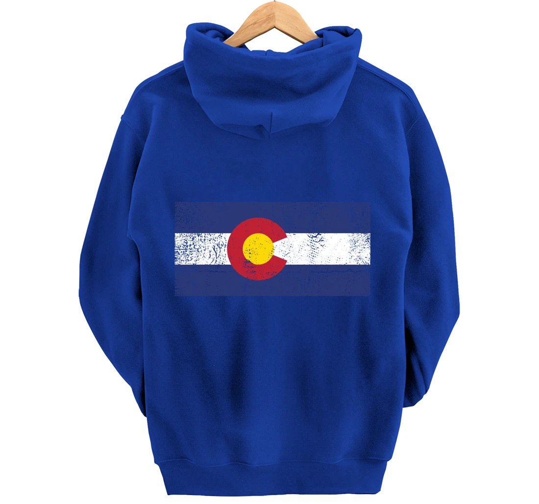 Colorado Flag Mountain State USA America Patriot Home Denver Pullover Hoodie