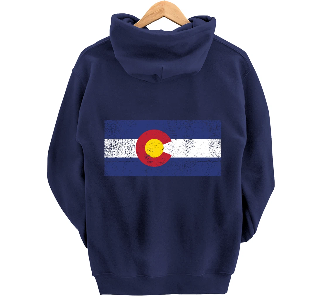 Colorado Flag Mountain State USA America Patriot Home Denver Pullover Hoodie