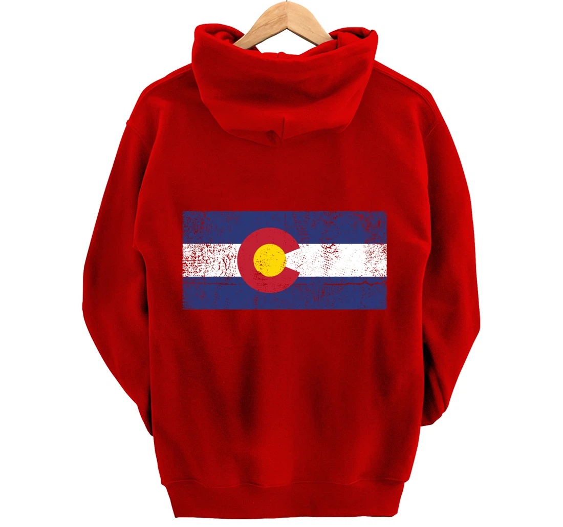 Colorado Flag Mountain State USA America Patriot Home Denver Pullover Hoodie